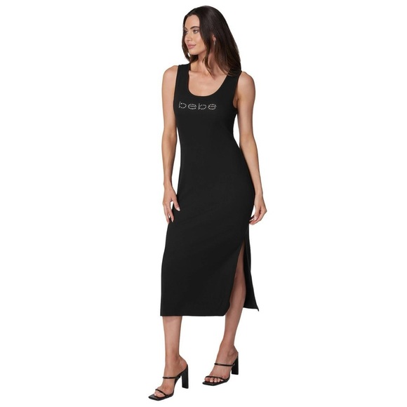 bebe Dresses & Skirts - Bebe Black Sleeveless Sheath Maxi Dress